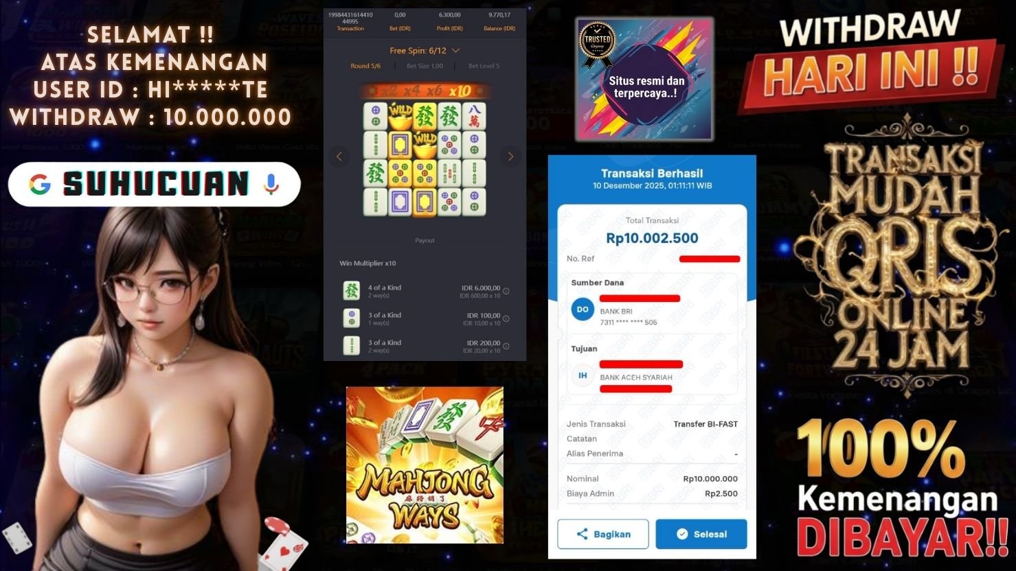 SUHUCUAN JACKPOT SLOT MAHJONG WAYS